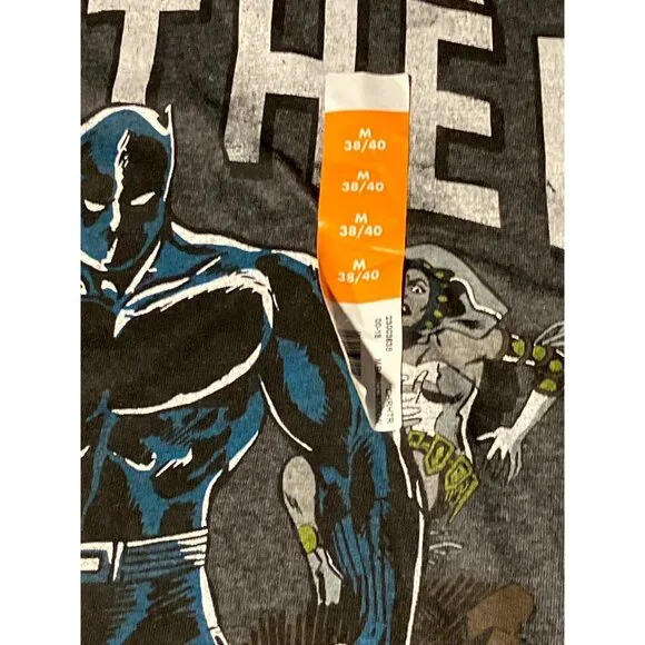 Marvel Comics The Black Panther Grey T-shirt Men’s Size M - Picture 3 of 7